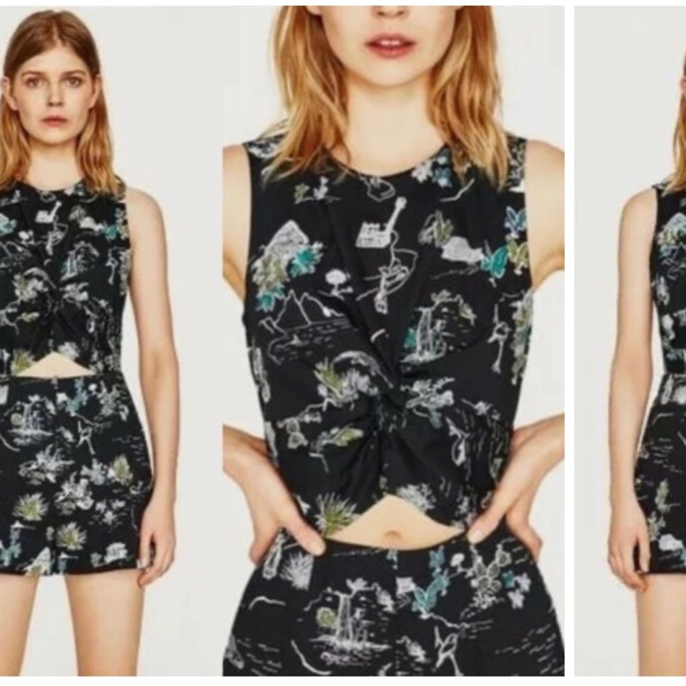 Zara romper - Small, black
